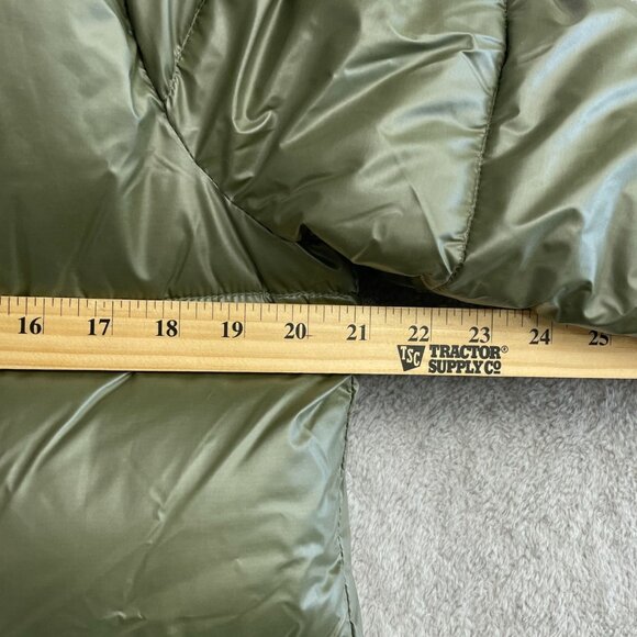 NEW Hunter Women's XS Mid Length Puffer Coat Olive Green Full Zip Hooded - Picture 8 of 13